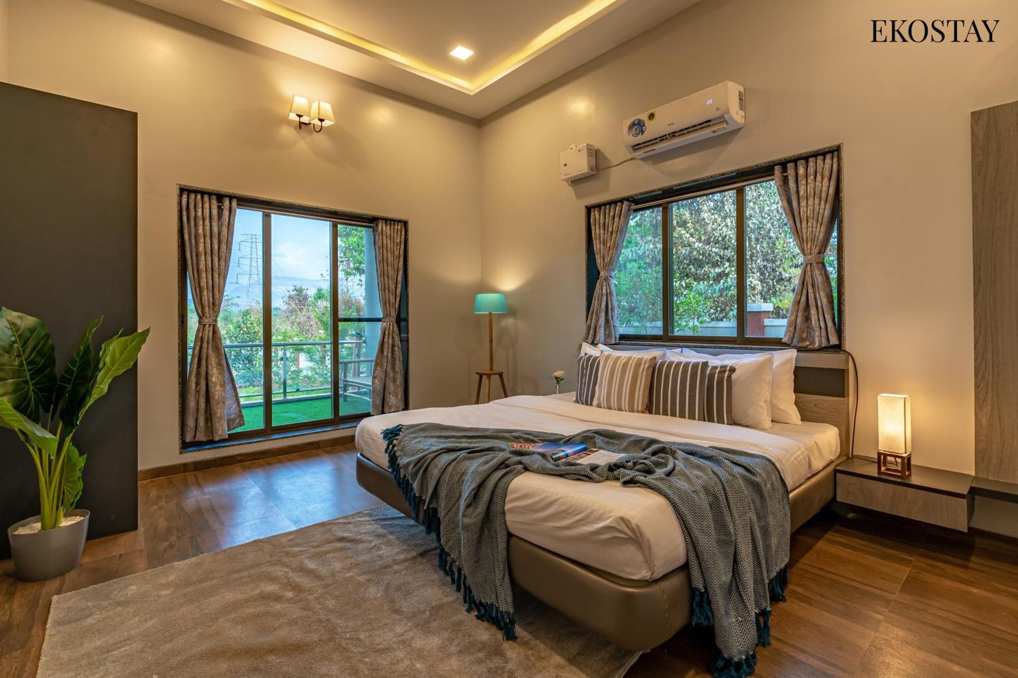 Ekostay Gold Palm Estate I Cricket Turf I Rain Dance I 2 Acre Property Карджат Экстерьер фото